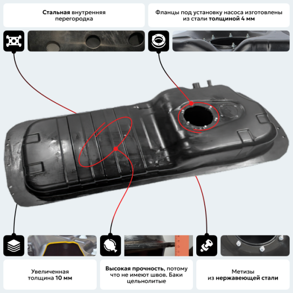 Купить Пластиковый топливный бак KIA Sorento 5 местный, 2002-2009 г.в. (BP) - 67 л. Пластиковый топливный бак KIA Sorento 5 местный, 2002-2009 г.в. (BP) - 67 л.