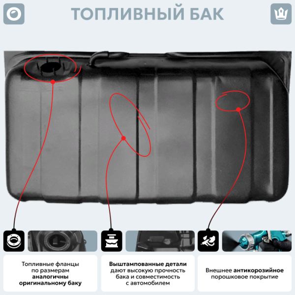 Топливный бак Fiat Sahin (антикоррозия)